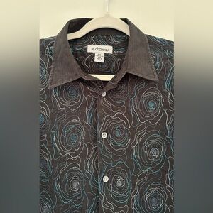 Le Chateau Button Down Embroidered Western Cowgirl Aesthetic Nashville Women L